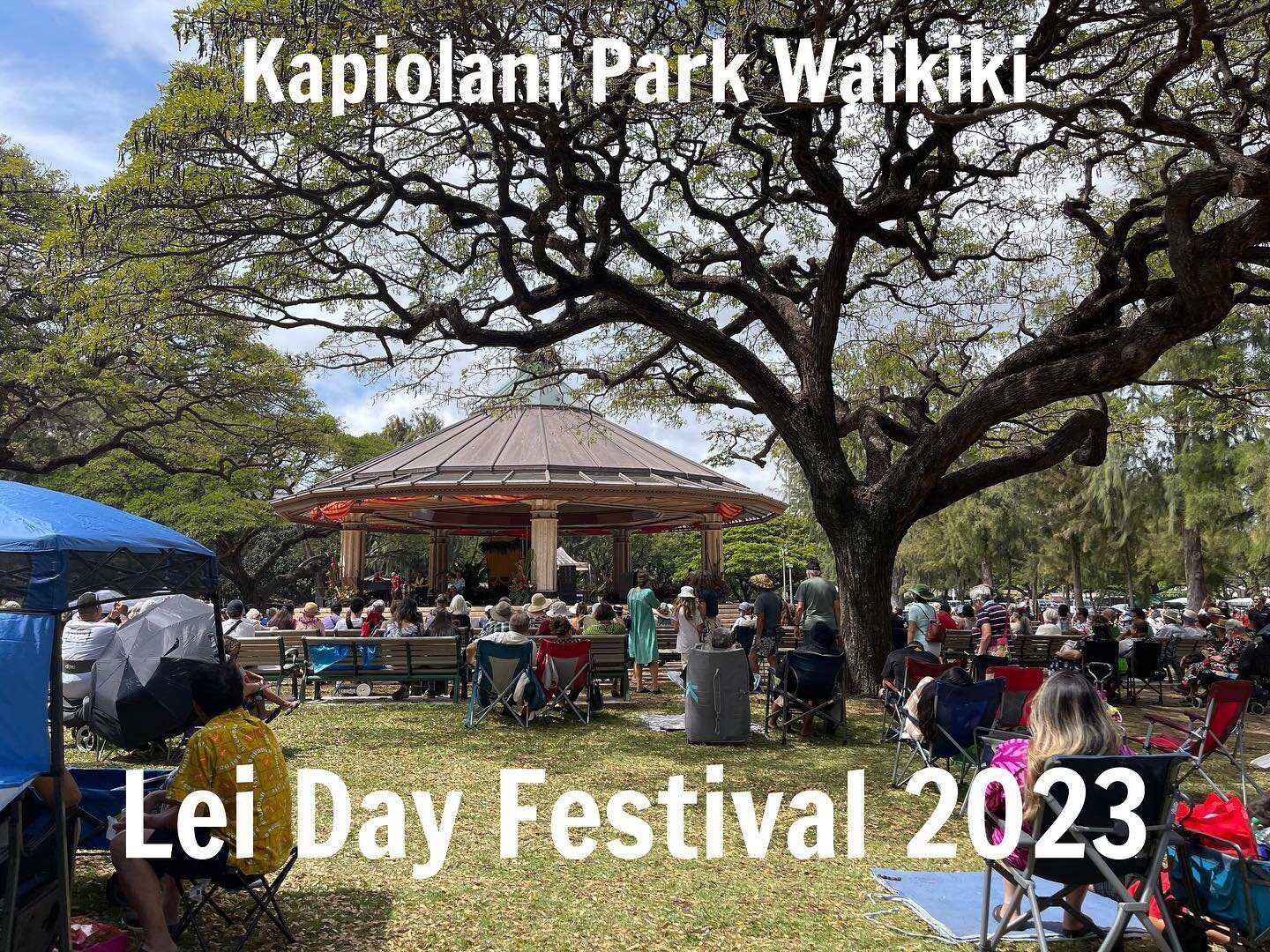 Lei Day is Monday May 1st, 9-5:00pm.
There will be several food booths, 50 local crafters, Lei vendors and live music. The festival focuses on the hundreds of Lei entries from across the state and they will be on display for all to walk through. 
Sh